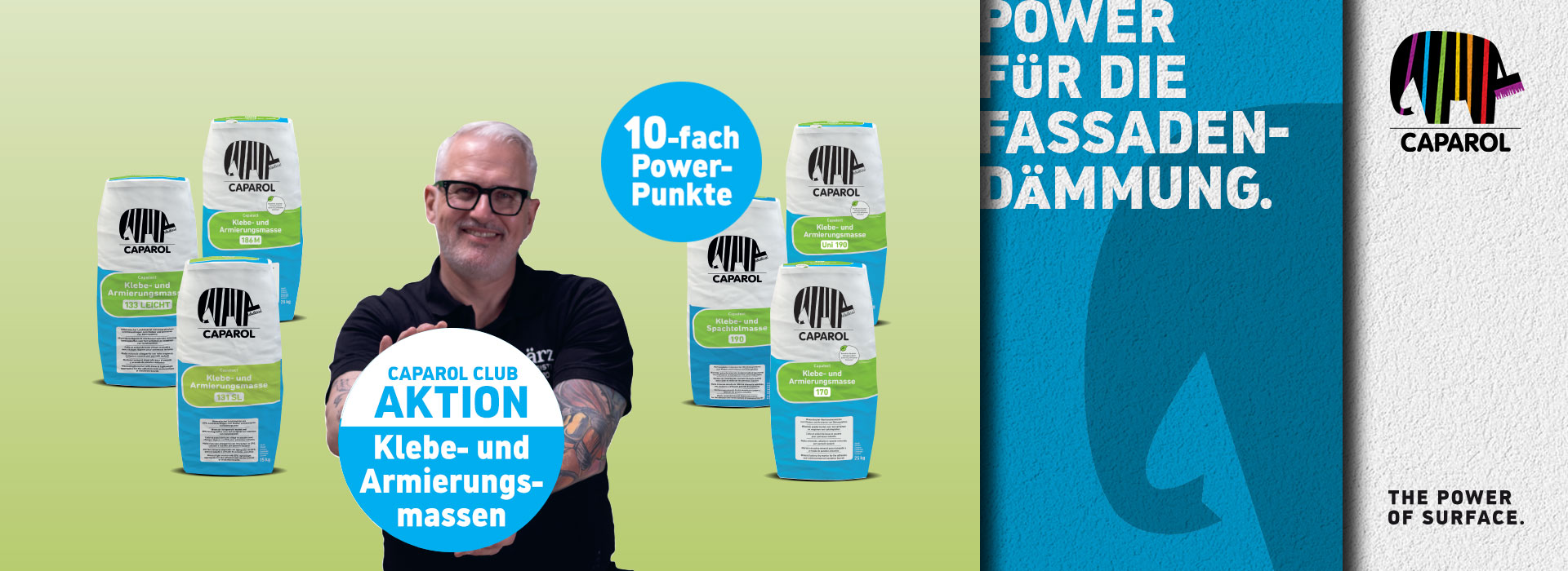 Power für die Fassadendämmung.